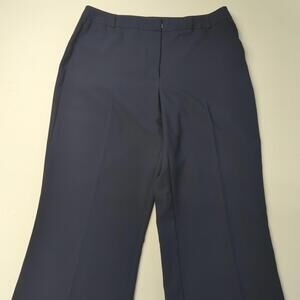 George Ladies Navy Dress Pants Size 14 Average, Polyester, Rayon, Spandex Blend
